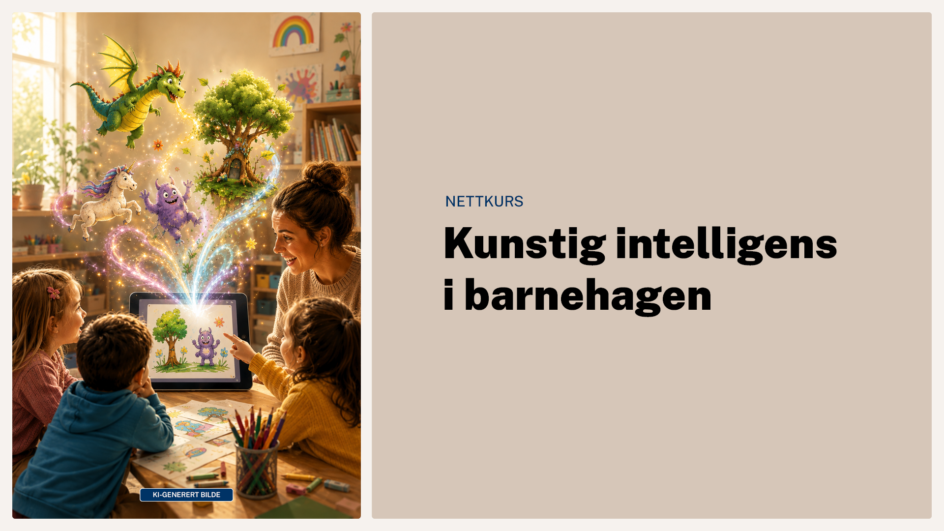 Kunstig intelligens (KI) i barnehagen